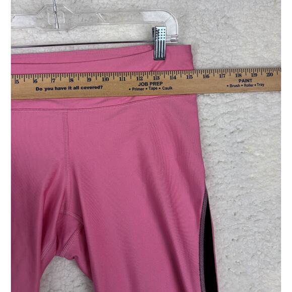 Under Armour HeatGear Pink Black Capri Leggings Women’s Large - Picture 5 of 11
